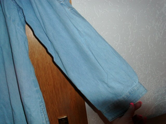 Jeansbluse von Canda, hellblau, Gr. 50