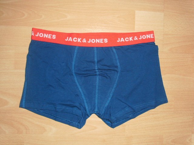 5 Boxershorts von Jack & Jones, schwarz + blau, Gr. L OVP