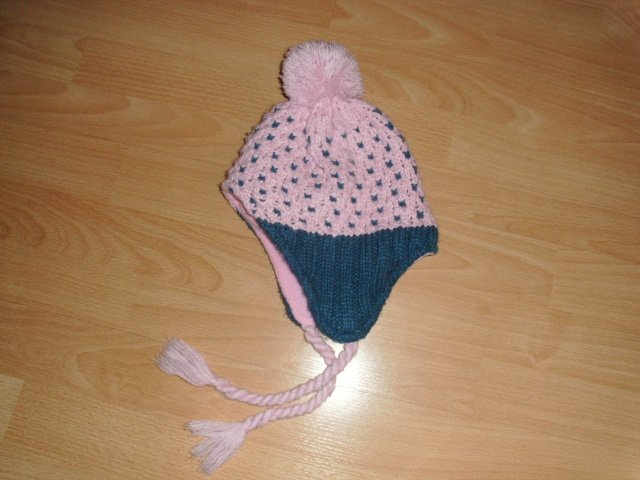 Mütze von Pusblu, rosa-grau, KU 50/51