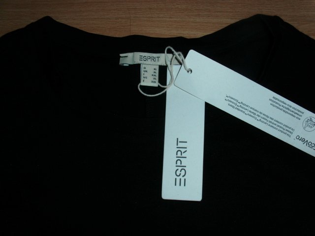 Jerseykleid von Esprit, schwarz, Gr. 42 mit Etikett