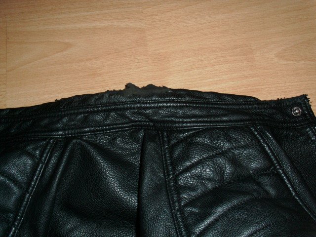 Bikerjacke von Jack & Jones, schwarz, Lederoptik, Gr. M