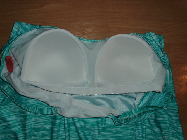 Tankinioberteil von Octopus, türkis-weiß, Gr. 50 mit Etikett