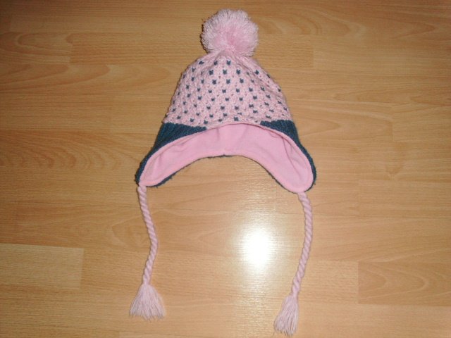 Mütze von Pusblu, rosa-grau, KU 50/51