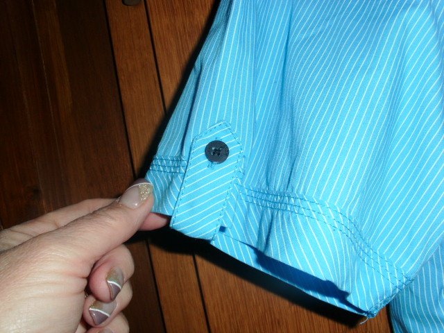 Hemd von Angelo Litrico , türkis-weiß, Gr. XXL