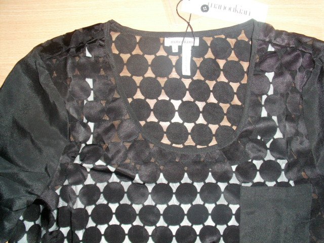Schlupfbluse von Manoukian, schwarz, Gr. M mit Etikett