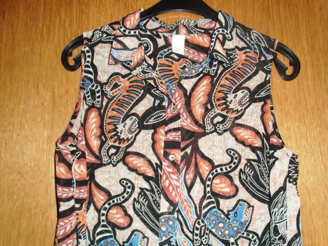 Bluse von H&M, braun-beige, Motive, Gr. 36 NEU