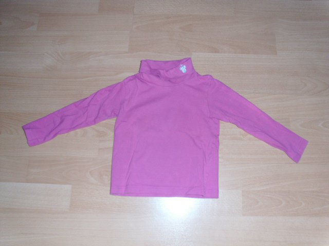 Langarmrolli von Disney (C&A), pink, kleines Motiv, Gr. 98
