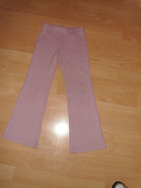 Zweiteiler von H&M, rosa, gerippt, Gr. 122