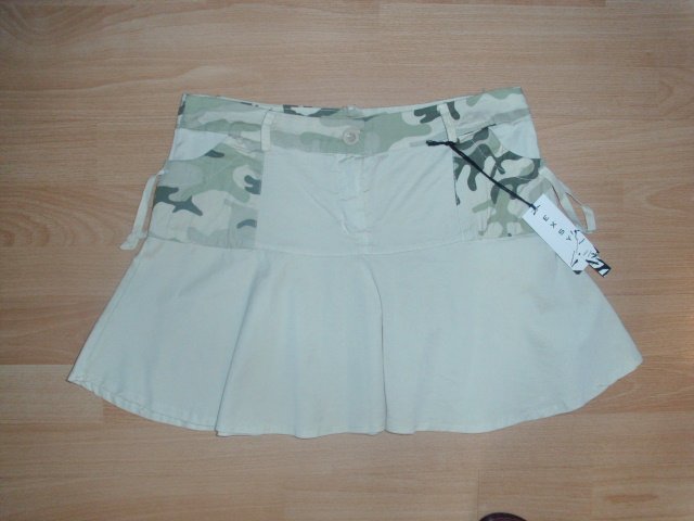 Rock von Exsy, beige-camouflage, Gr. 40 mit Etikett