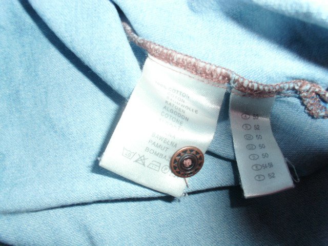 Jeansbluse von Canda, hellblau, Gr. 50