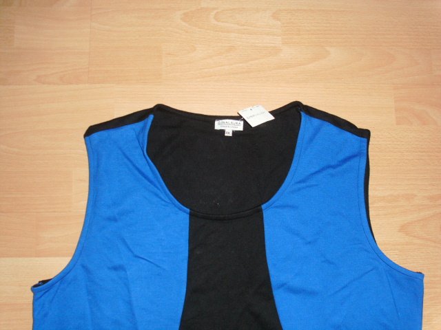 Kleid von Gina Laura, blau-schwarz, Gr. 46/48 (XXL) mit Etikett