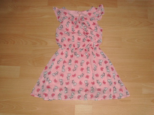Kleid, rosa mit Motiven, Gr. 122