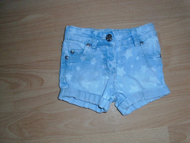  Jeansshorts von Papagino, mit Sternen, Gr. 74 