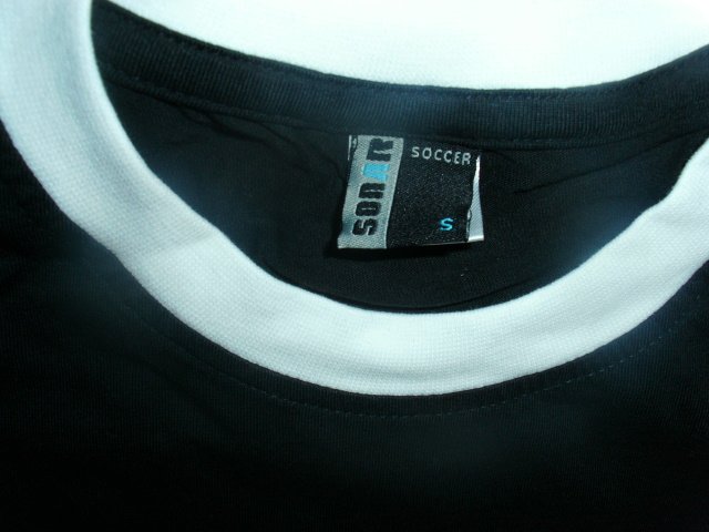 T-Shirt von Sonar Soccer, schwarz mit Motiv, Gr. M