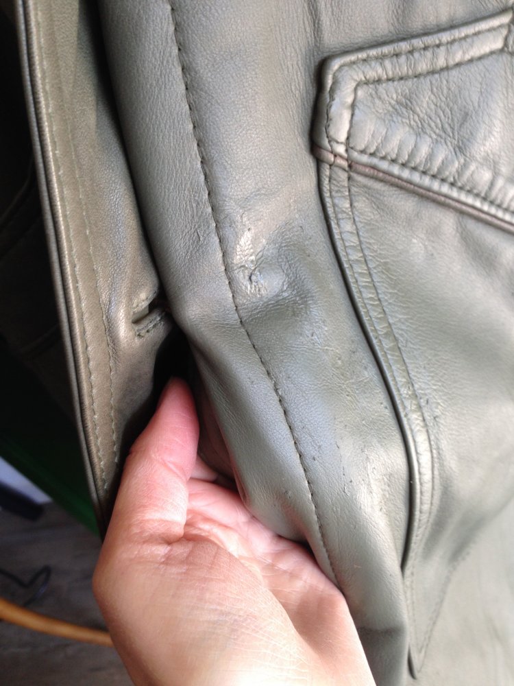 True Vintage Walbusch Mantel Hirschnappa oliv M-L