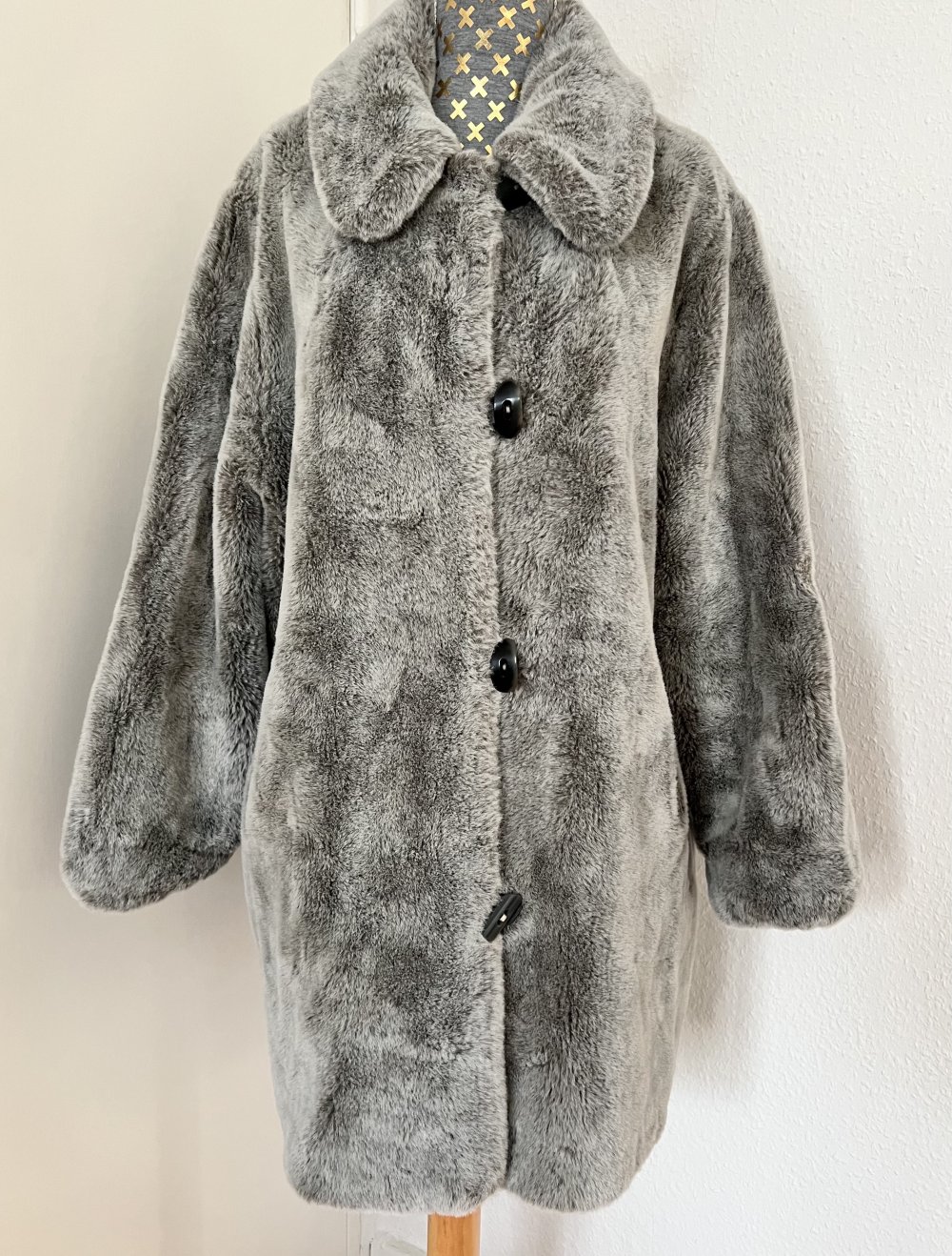 Olsen Fellmantel Plüschmantel M