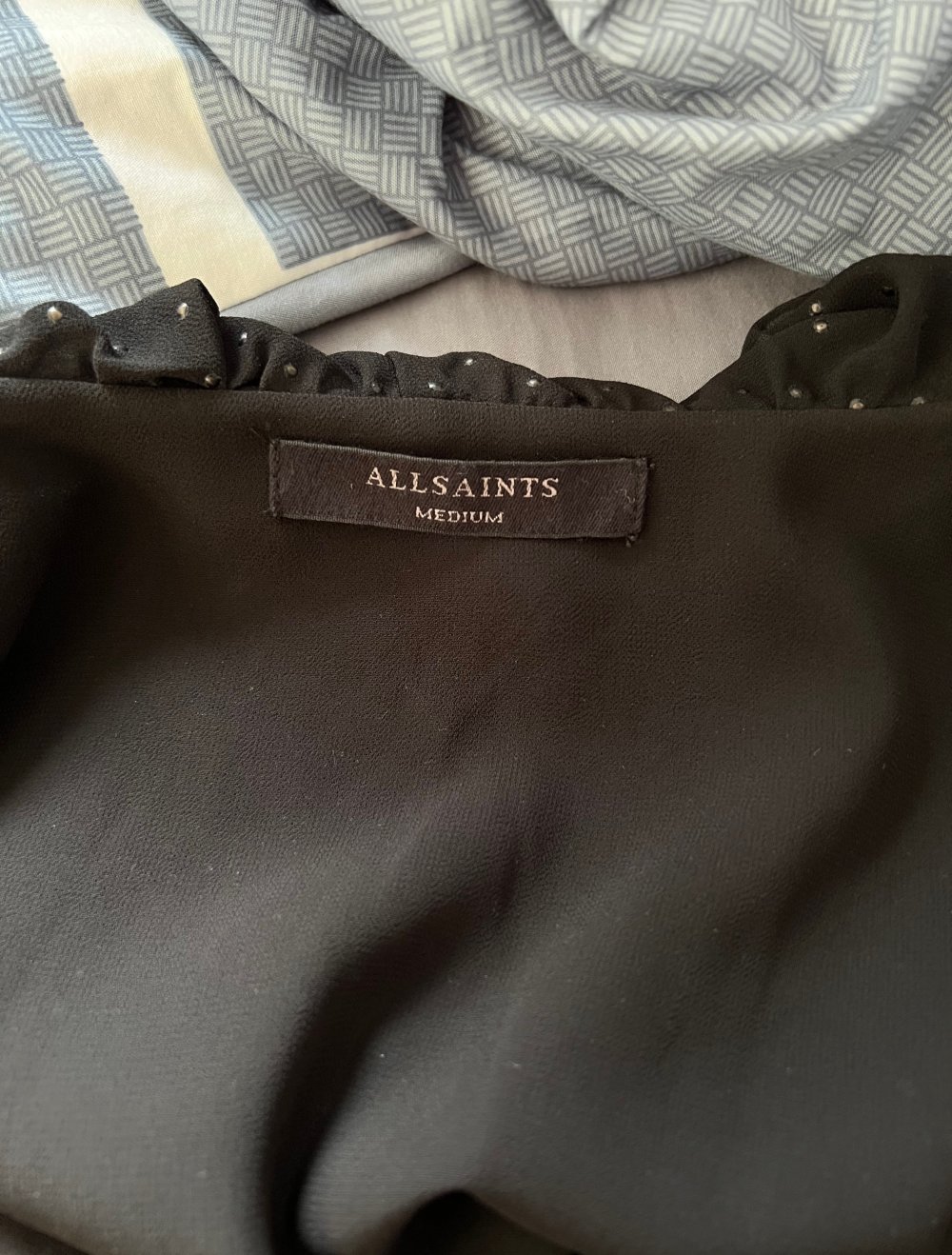 AllSaints Kiyah Shimmer Dress M