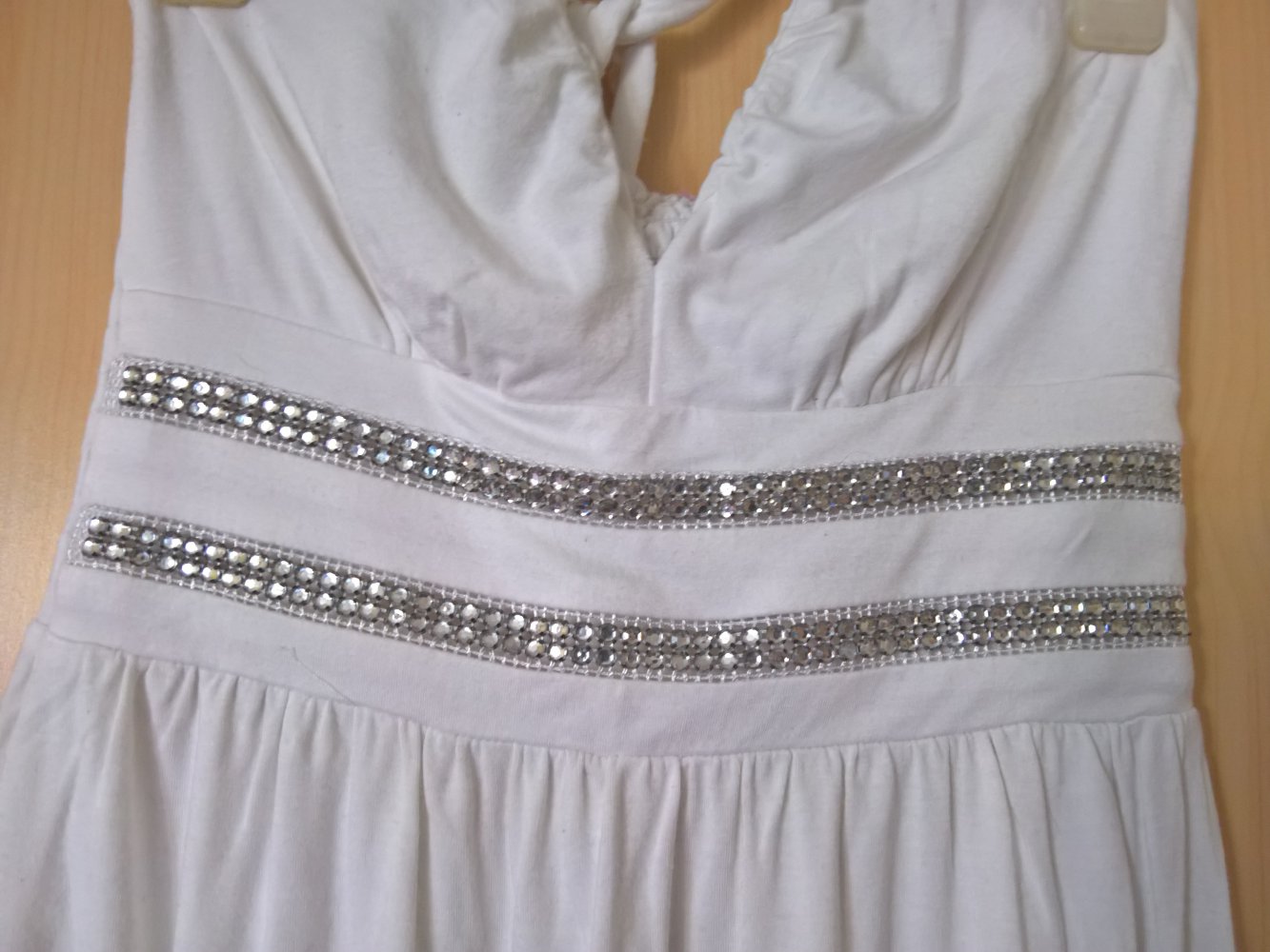 weißes Neckholder-Top von Lipsy Gr. 34