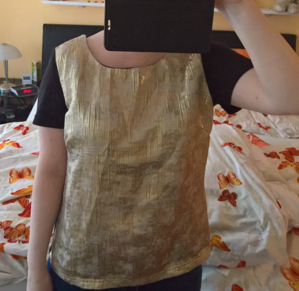 Shirt schwarz-gold Gr. S/M