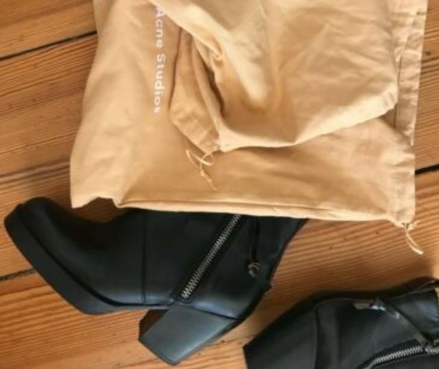 Acne Pistol Stiefeletten schwarz Gr. 39