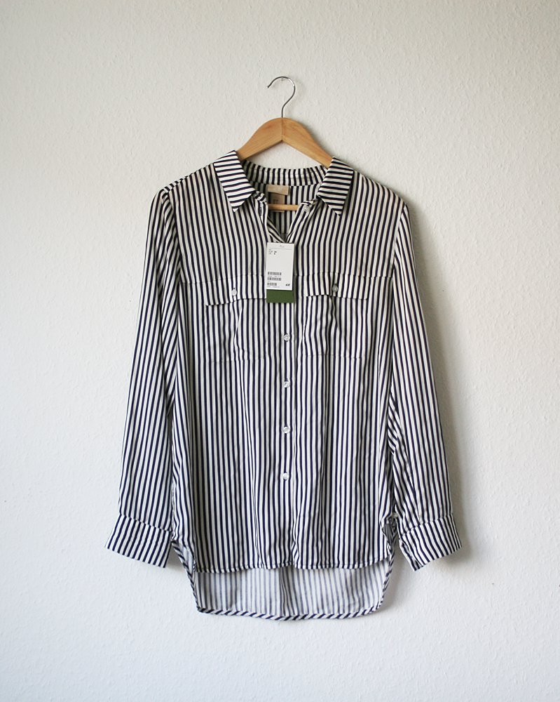 Gestreifte Bluse von H&M, neu mit Etikett