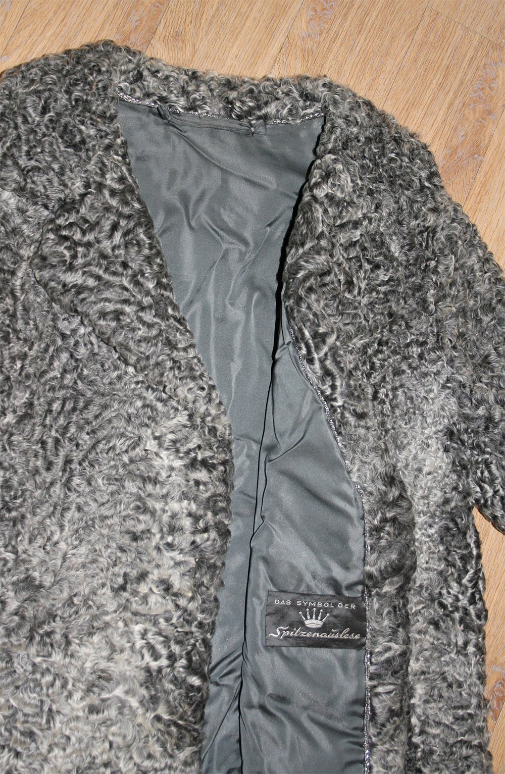 Echte Persianer Jacke Naturgrau Spitzenauslese Echtpelz Pelzjacke