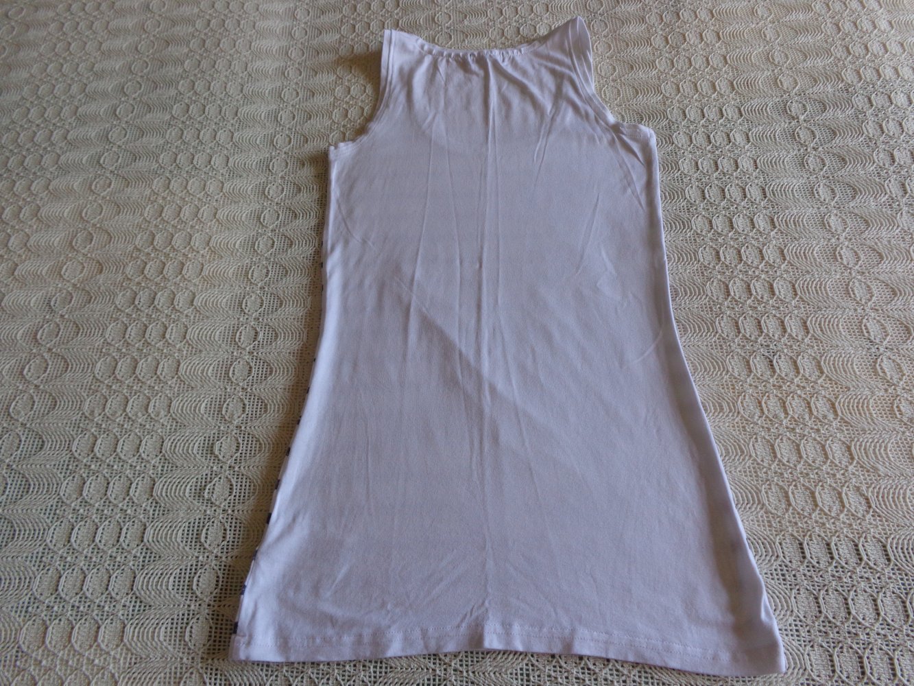 Vintage - Top, Shirt, Longtop, Gr. 32 bzw. ca. Gr. XXS, weiß/bunt