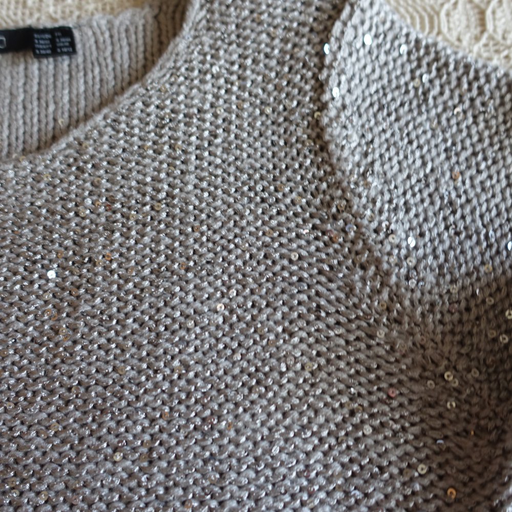 Strick - Pullover, Gr. S bzw. ca. Gr. 36, Esmara, grau