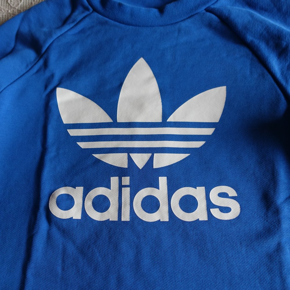 Sweatshirt, adidas, Gr. 40, ca. Gr. M, blau