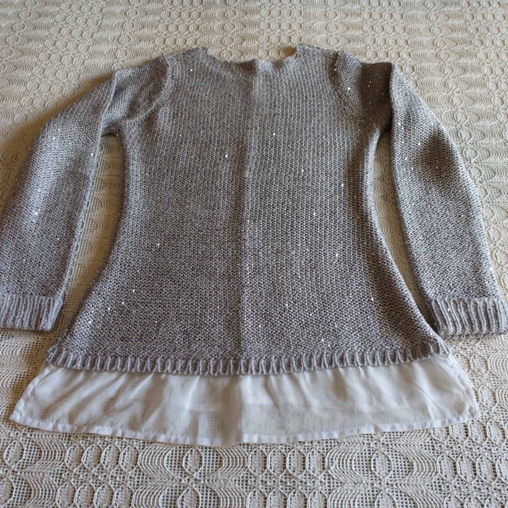 Strick - Pullover, Gr. S bzw. ca. Gr. 36, Esmara, grau
