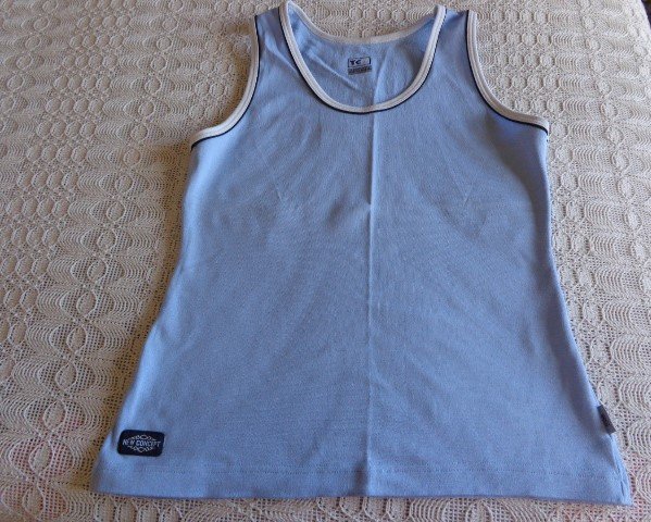 Sporttop, Trägerhemd, Top, Hemd, hellblau, Gr. 38/40 bzw. ca. Gr. M