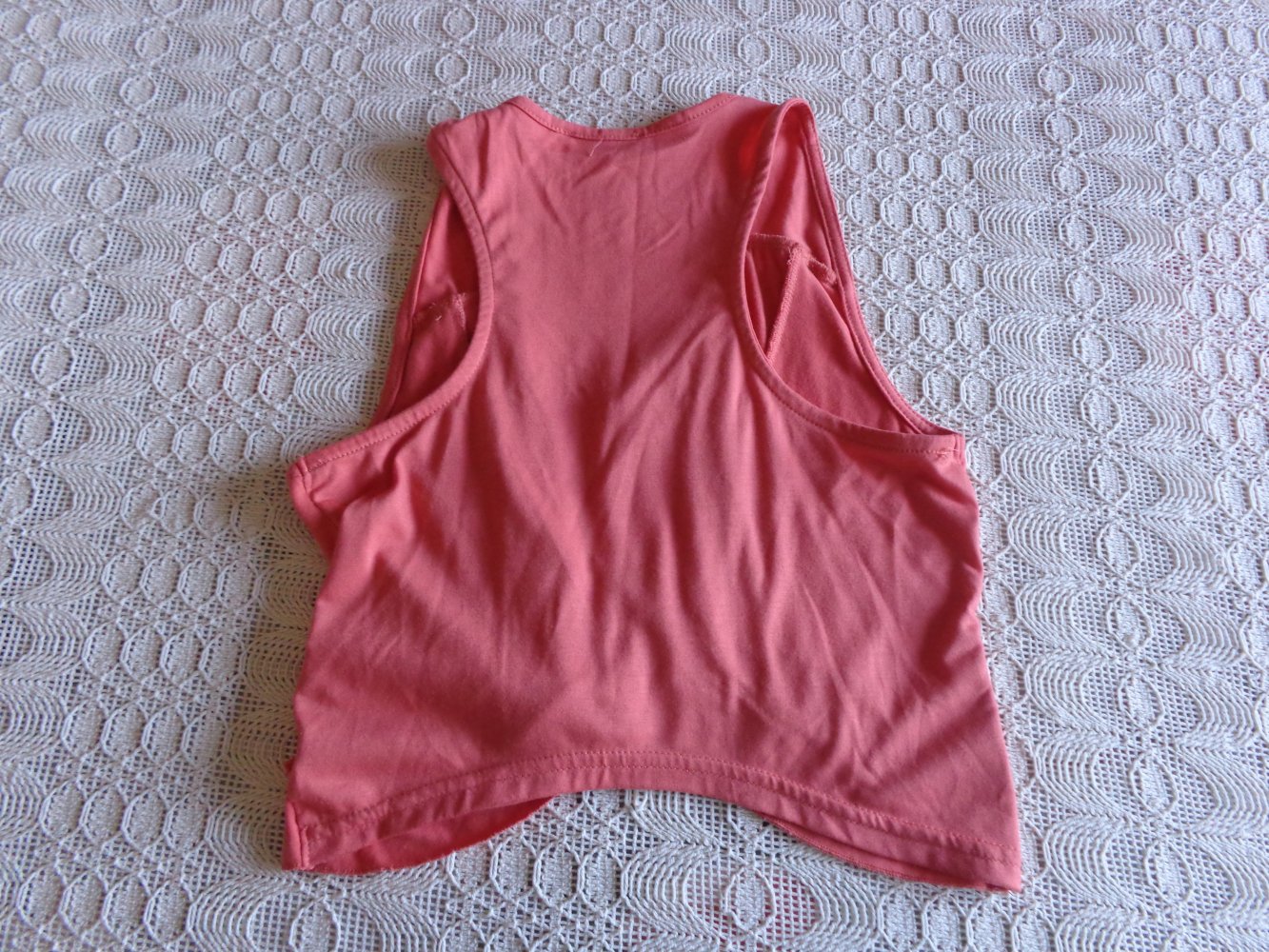 Vintage - Weste, Stoffweste, koralle, Gr. 32/34 bzw. ca. Gr. XXS/XS, John Baner