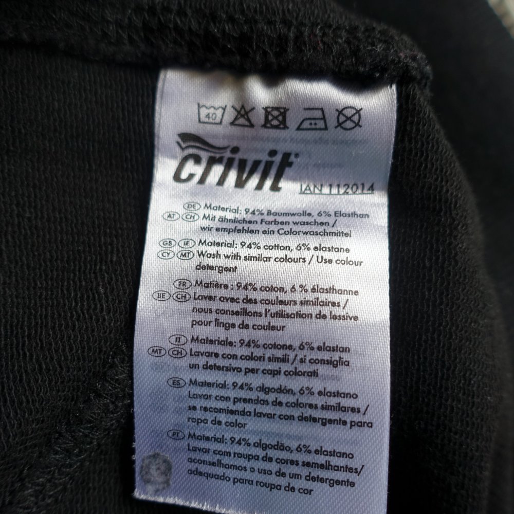 Caprihose - Hose - schwarz, Gr. M bzw. ca. Gr. 38/40, Crivit