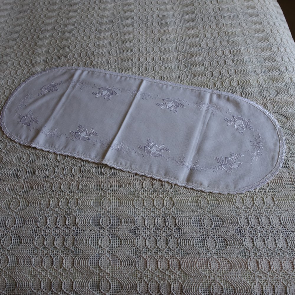 Tischläufer, Läufer, naturweiß, L 71 cm, B 27 cm