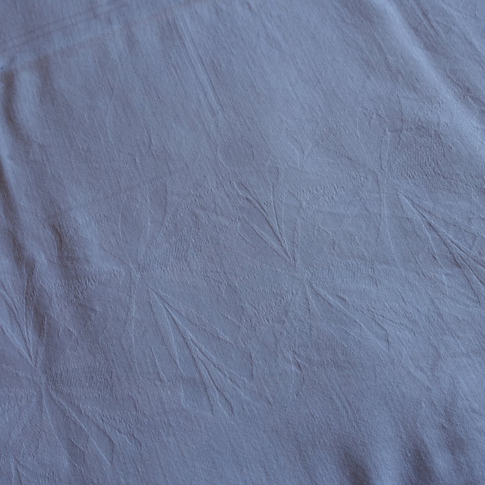 Tischdecke - Tischleinen, weiß, ca. 109 x 148 cm, gemustert