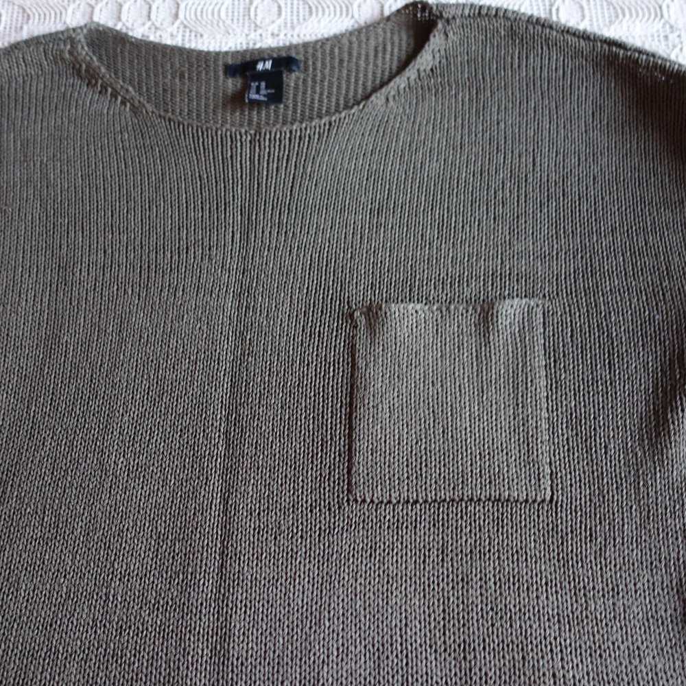 Pullover, Strickpullover, Gr. XS bzw. ca. 34, Oversize, H&M,khaki