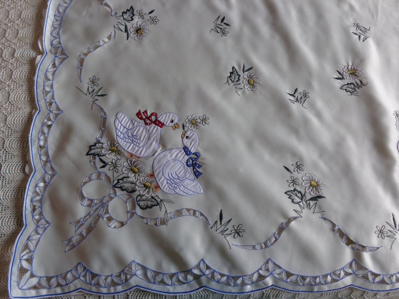 Tischleinen - Decke, Mitteldecke, Tischdecke, ca. 86 x 86 cm, jede Decke 10 Euro