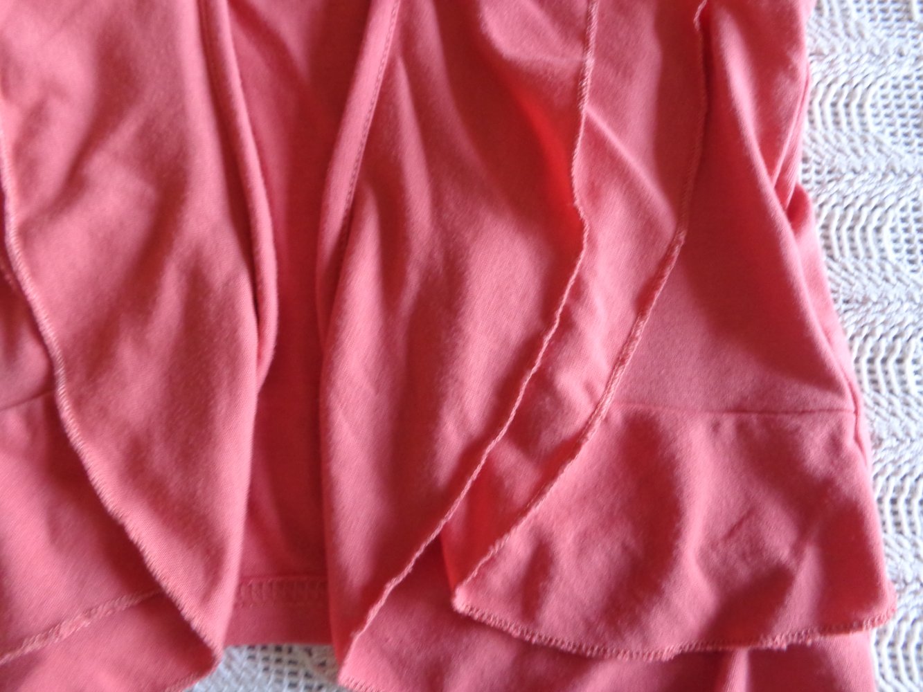 Vintage - Weste, Stoffweste, koralle, Gr. 32/34 bzw. ca. Gr. XXS/XS, John Baner