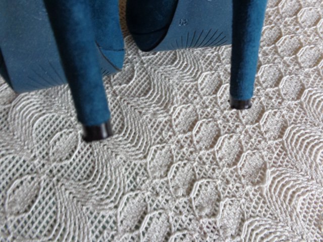 Pumps, High Heels, Gr. 39, petrol, wildlederartig, Graceland