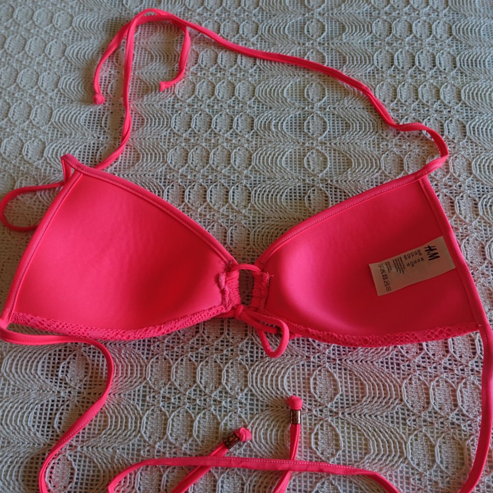 Bikini-Oberteil, Gr. 40, pink, Marke: H&M, ohne Bügel