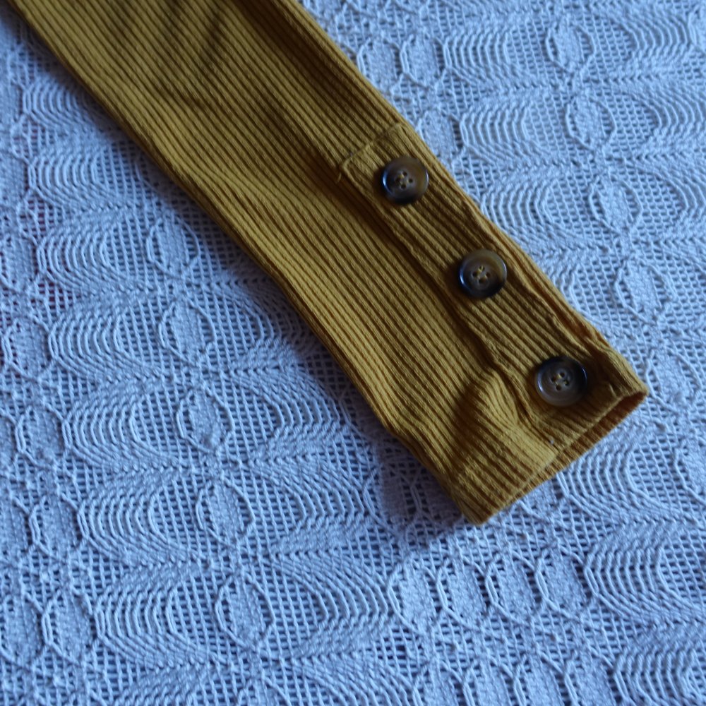 Shirt, Langarmshirt, Rippenshirt, Gr. S bzw. ca. Gr. 36, senffarben/curry