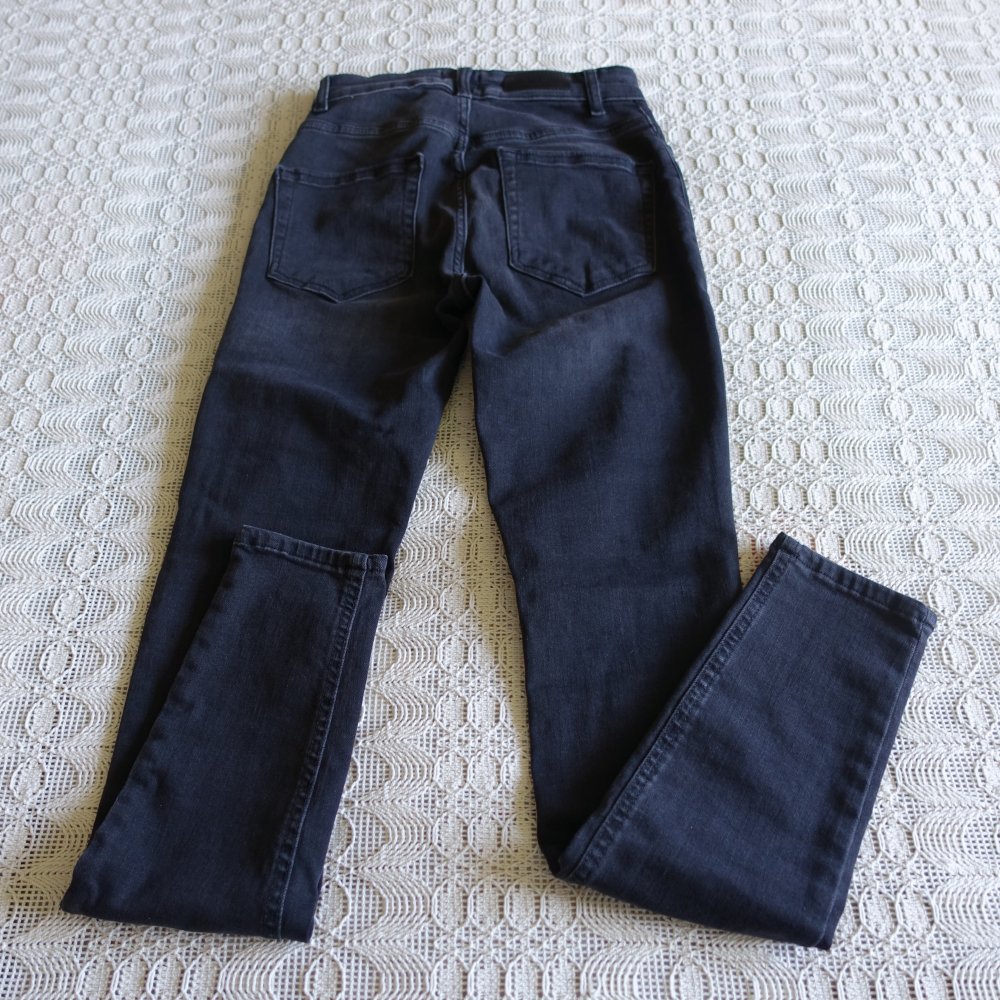 Jeans, High-Waist-Skinny, Gr. S/30, Black Denim, Only, NEU