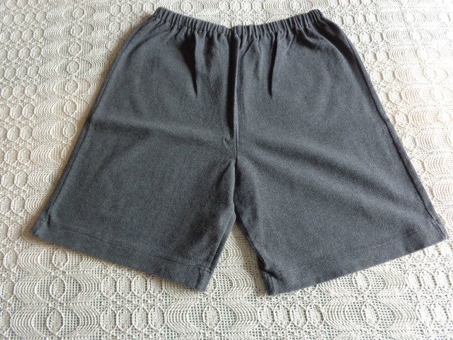 Shorts, Stretch, Sommer-/Winter-Shorts, Shirtstoff, ca. Gr. 152/158 bzw. ca. Gr. XS, anthrazit, DIY