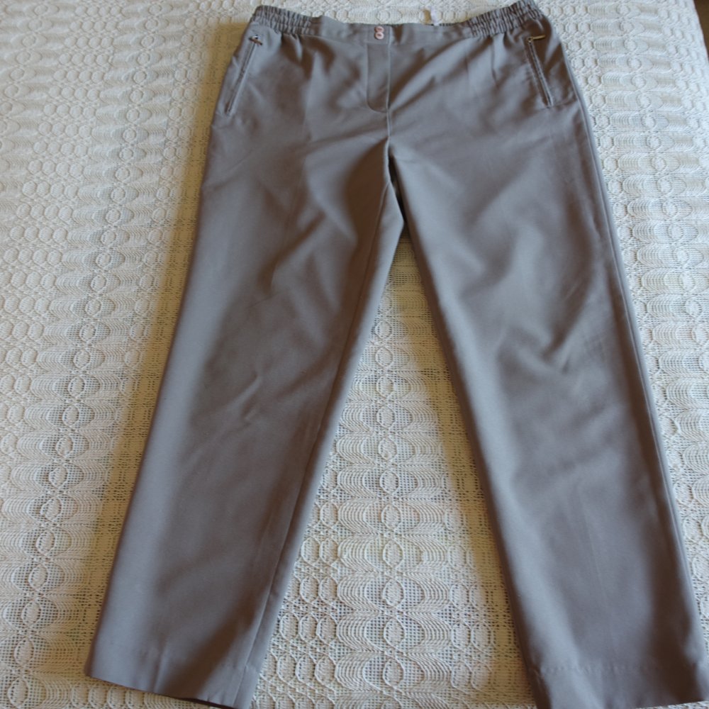 Damenhose, Hose, Schlupfhose, Stoffhose, ca. Gr. 44/46, grau