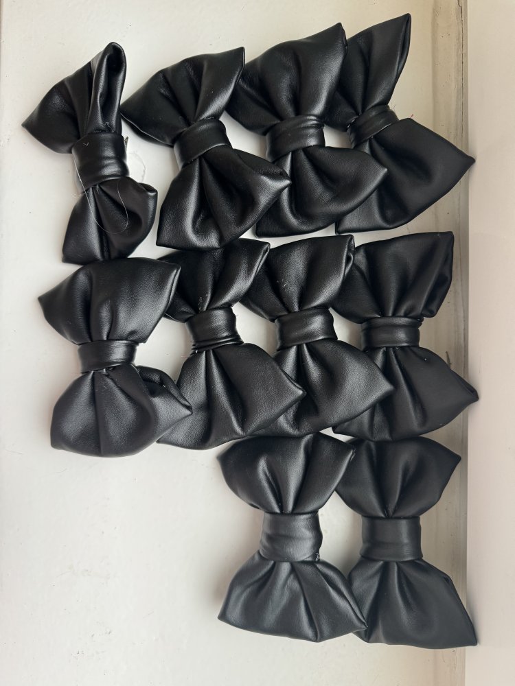 Haarschleifen Kunstleder 