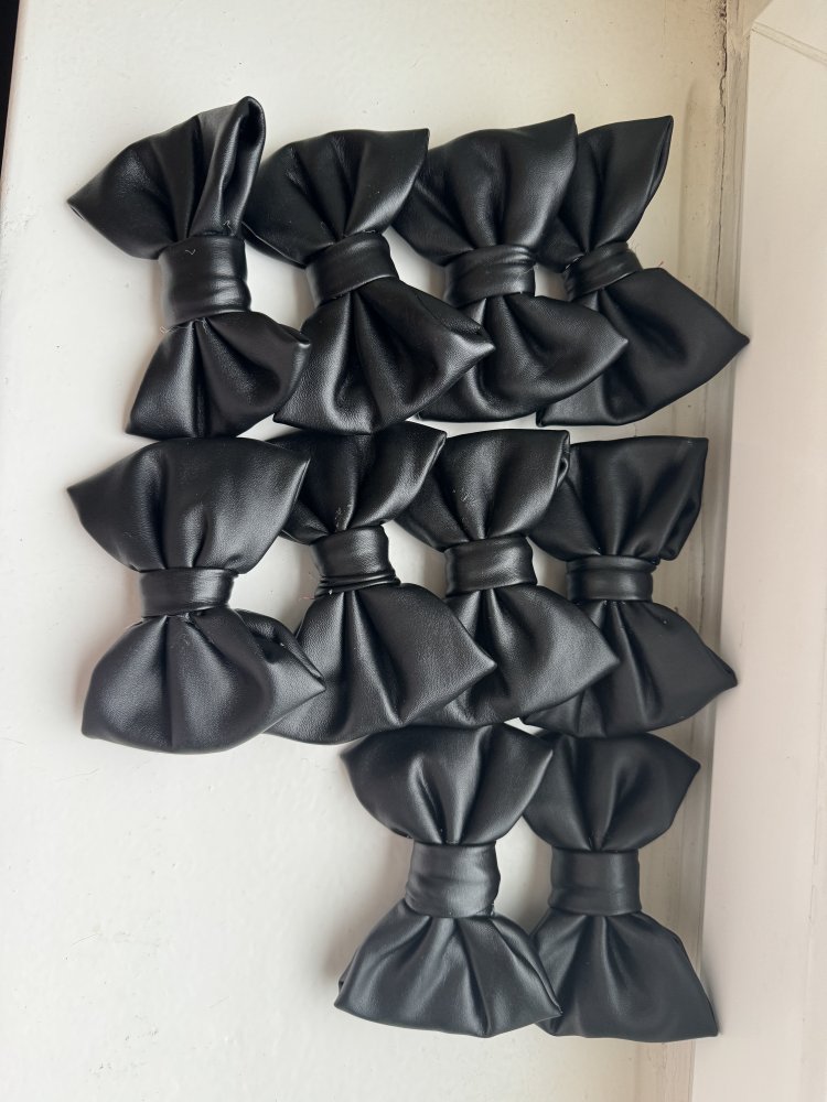 Haarschleifen Kunstleder 