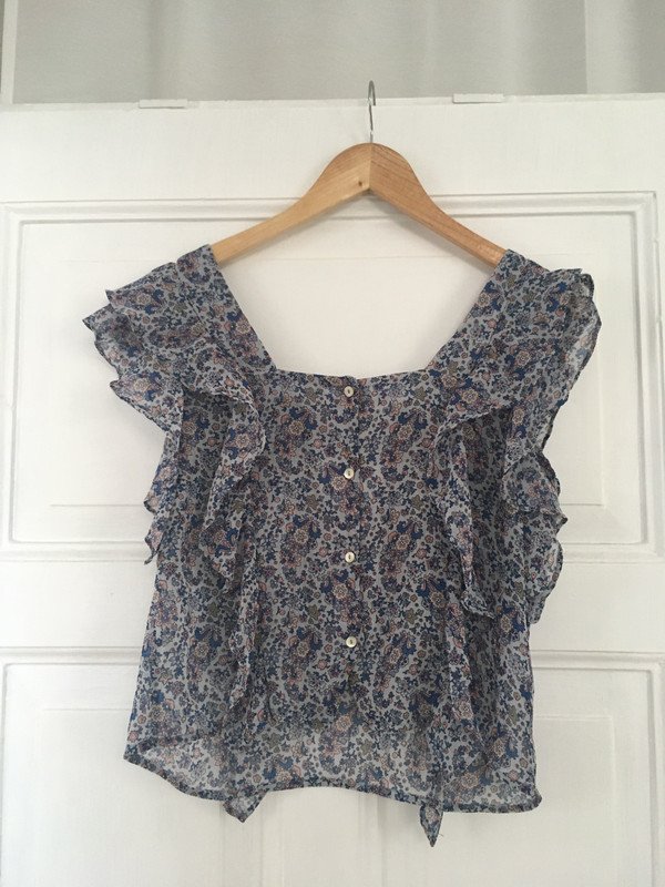 Leichte Bluse Mango mit Paisley-Muster Blumenmuster Millefleurs