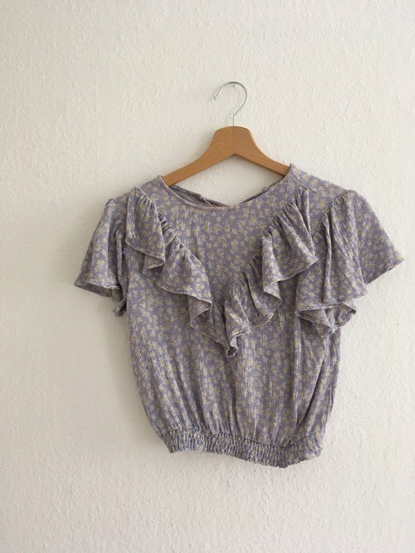 Crop Top Bluse mit Blumenprint Millefleurs