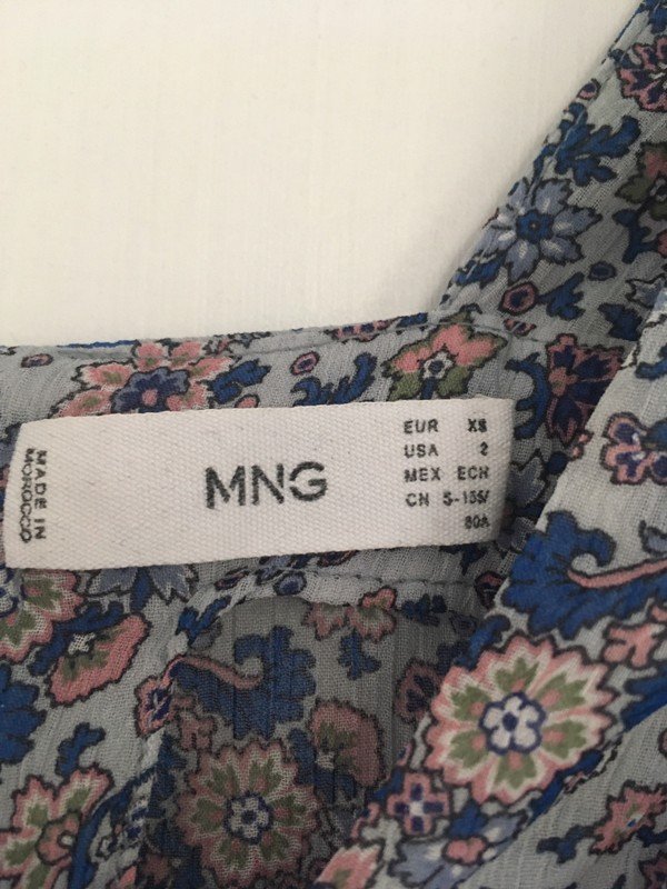 Leichte Bluse Mango mit Paisley-Muster Blumenmuster Millefleurs