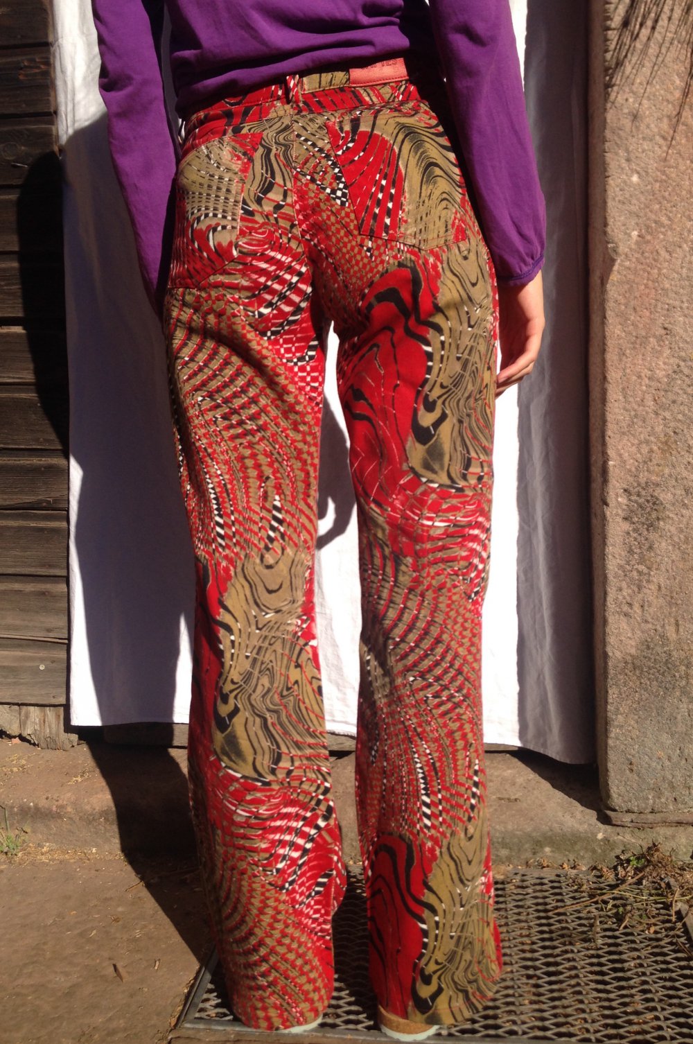 Schlaghose bunt gemustert